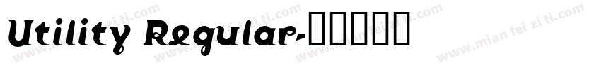 Utility Regular字体转换